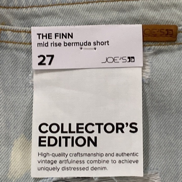 Joe's Jeans NWT The Finn Distressed Bermuda Collectors Edition Shorts Size 27 - Picture 11 of 14